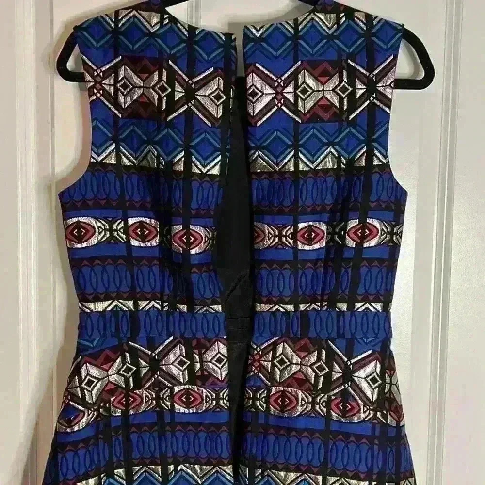 J.Crew Textured Windowpane Sleeveless A-line Dress - Picture 11 of 12